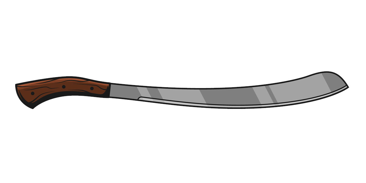 Parang machete from Malaysia and Indonesia — hand forged